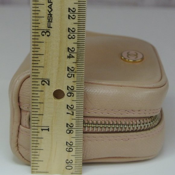 Vintage Chanel Pouch Pochette Zippy Cosmetic Bag - Picture 12 of 15
